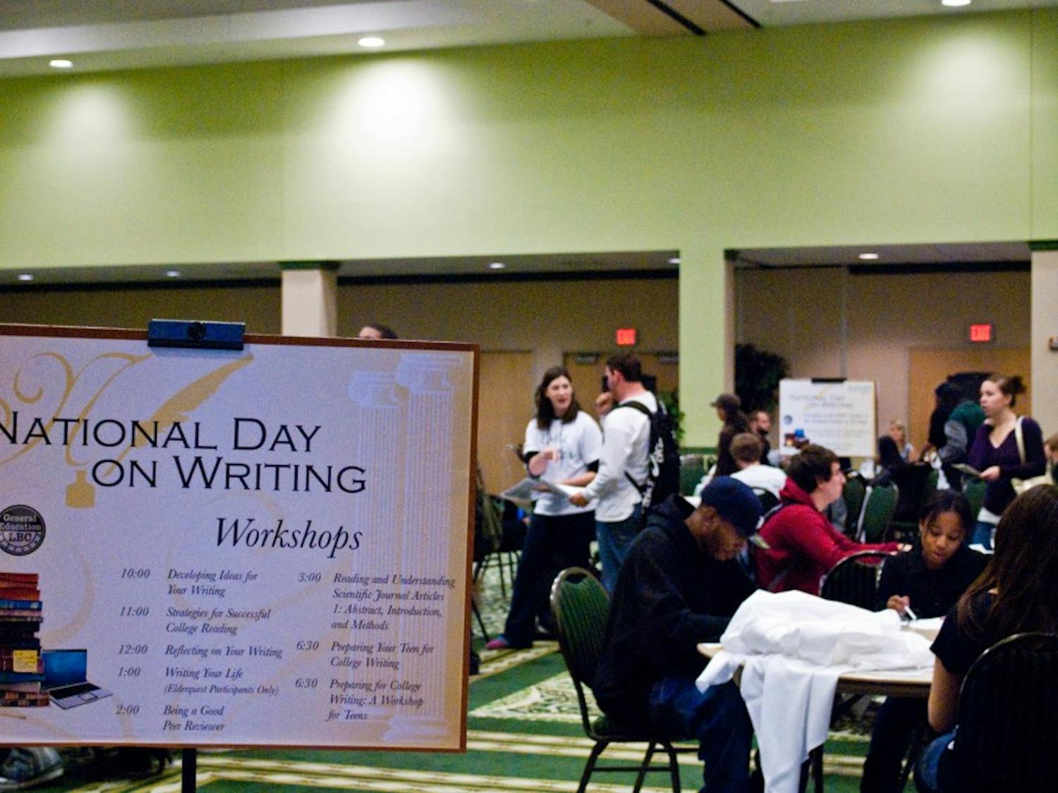 National Day on Writing was hosted at the EMU Student Center Ballroom.