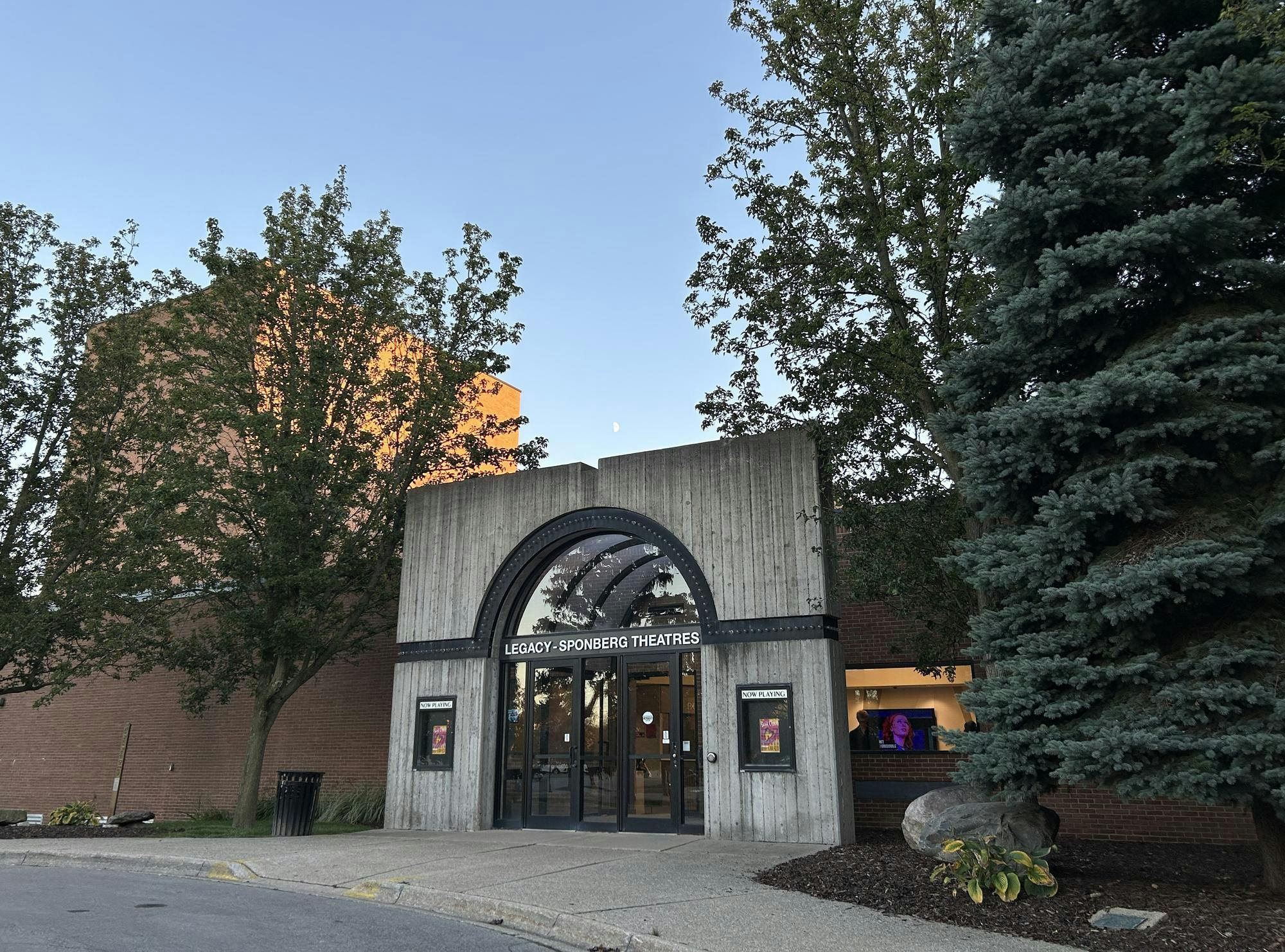 Outside the Legacy-Sponberg Theatre.
