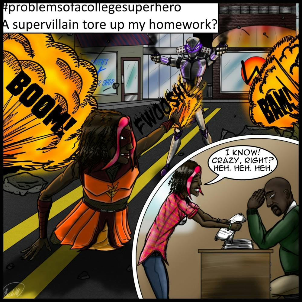 #problemsofacollegesuperhero