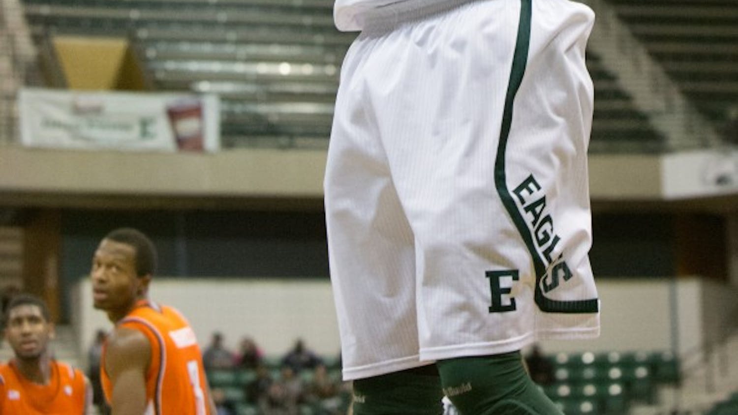 EMU forward Daylen Harrison collected 10 points in Eastern Michigan's 69-57 win over Bowling Green Wednesday night.