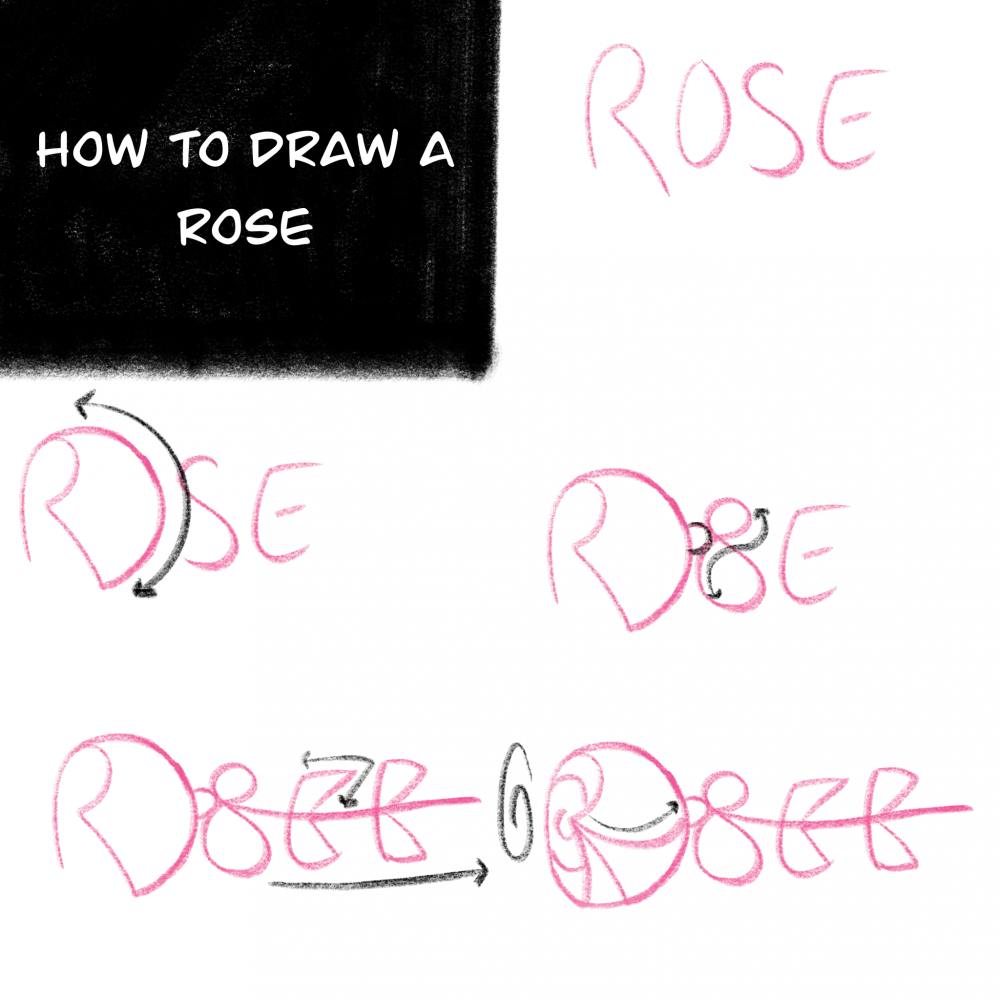 How to Draw a Rose