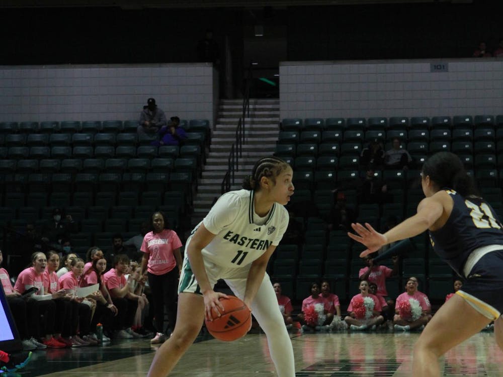 Austin, #11. EMU Women's Basketball vs. Kent State in pink-out game on Feb. 28 at the George Gervin GameAbove Center.