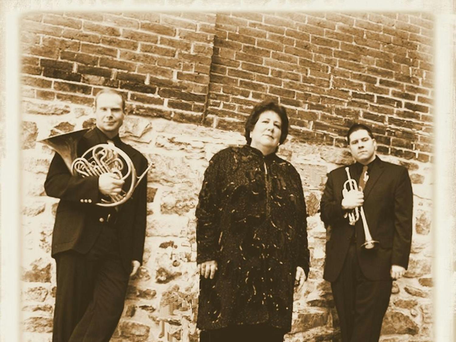 The Brass Roots Trio will perform Wednesday at Pease Auditorium.