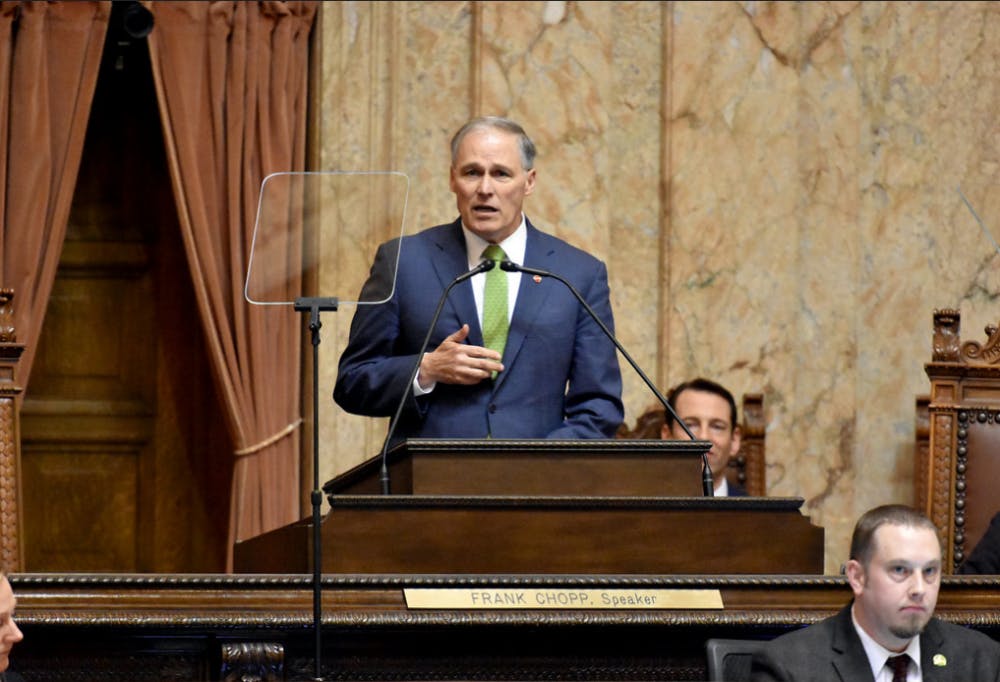 Inslee at the State of the State address in Washington 2019