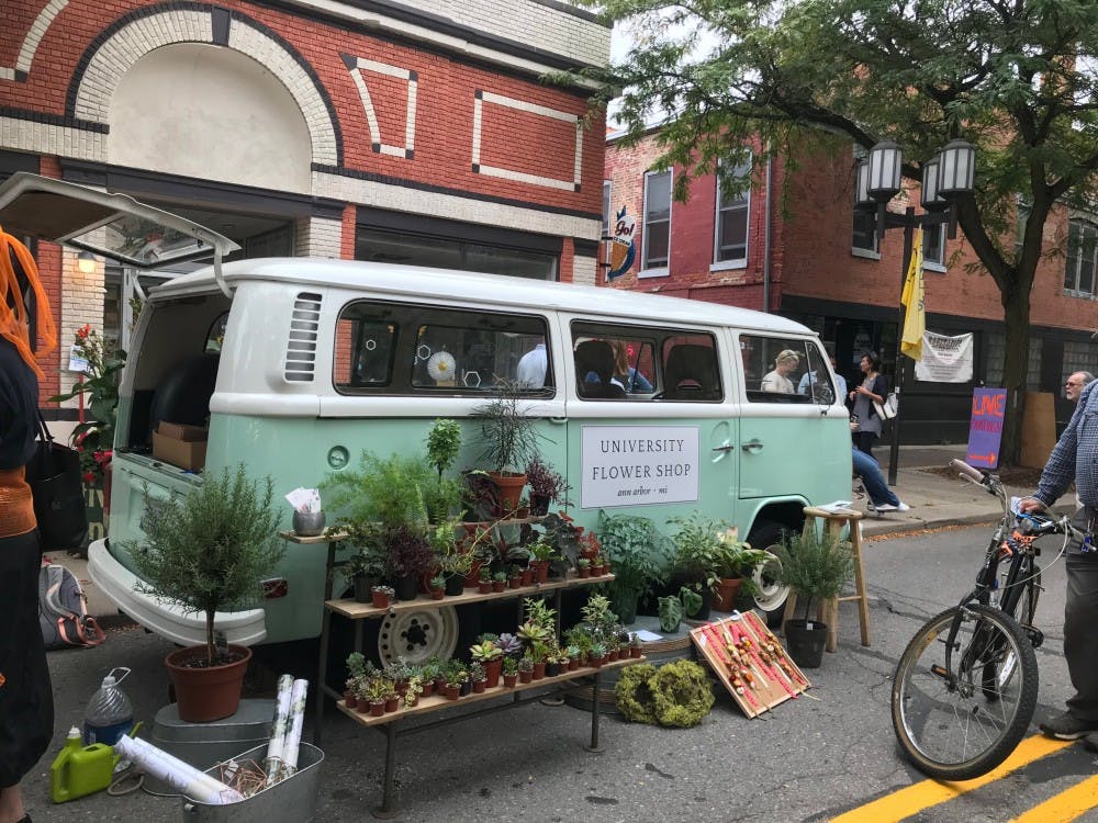 University Flower Shop does pop-ups in the Ann Arbor and Ypsilanti area. They sell a variety of plants and flowers.