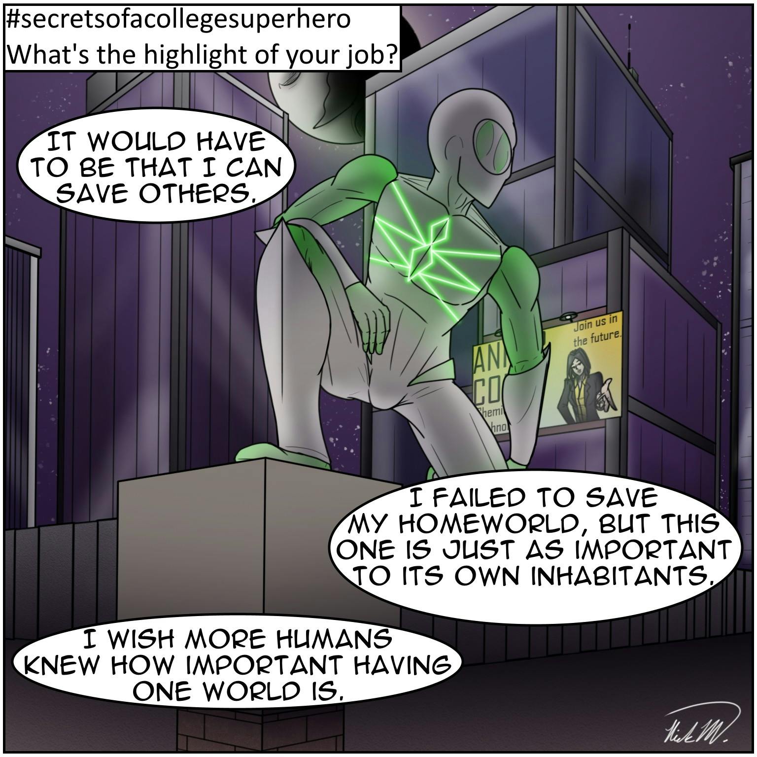 #secretsofacollegesuperhero