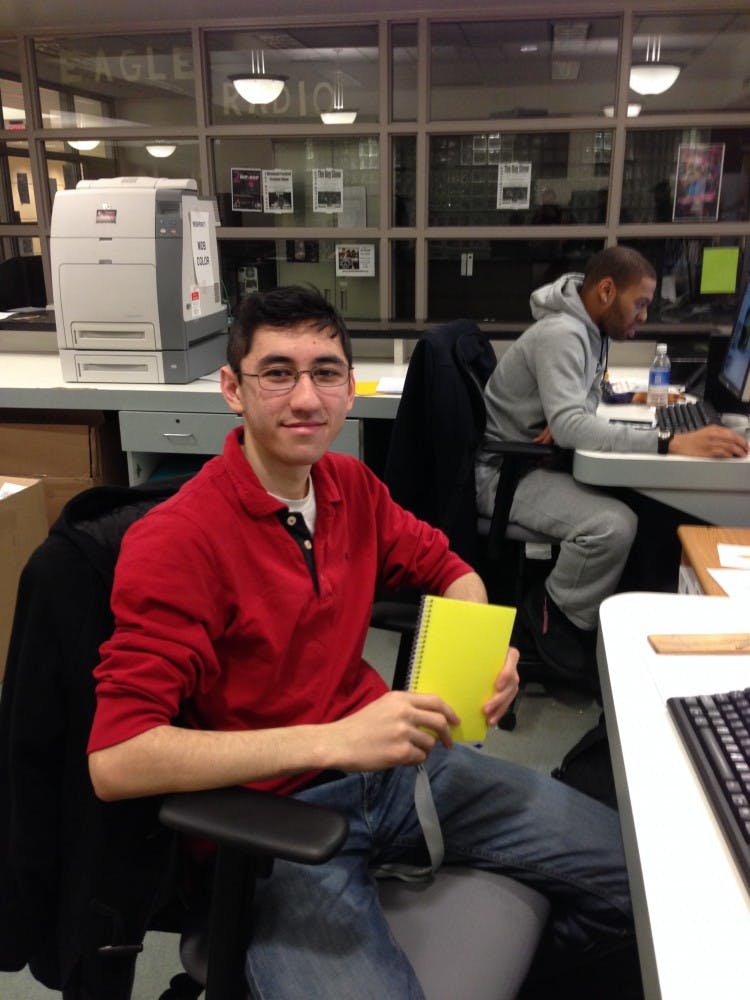 	Ilhom Amanov received an item from the bag of fun.