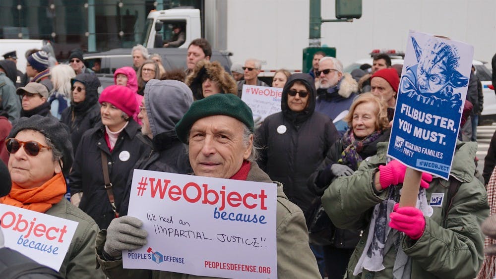 The People's Filibuster rally in New York