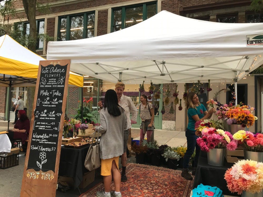 We Adore Flowers tent