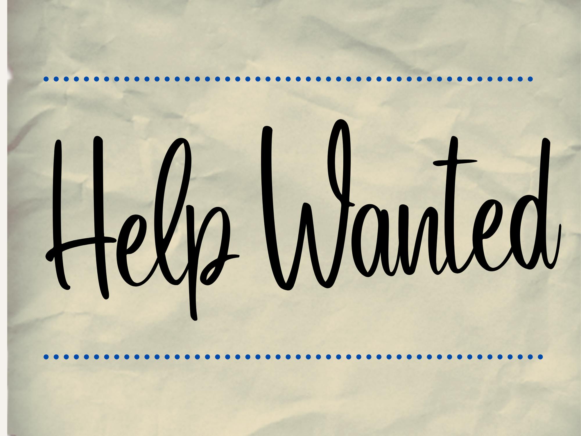 Help Wanted Poster