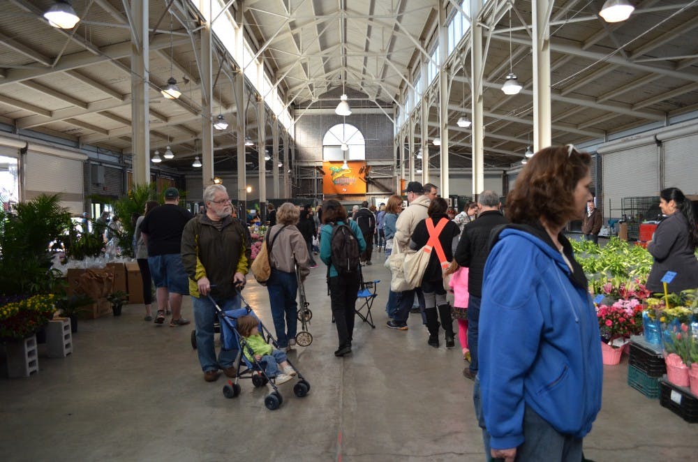 The crowd at Eastern Market for TRUEMU Day in Detroit.