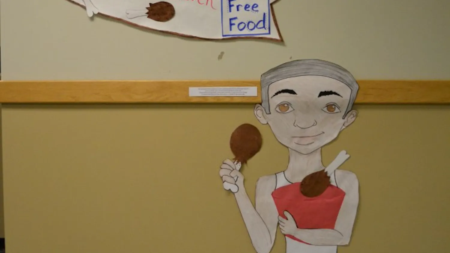 Poster for the ‘Black People and Fried Chicken’ program held Wednesday in the Village.