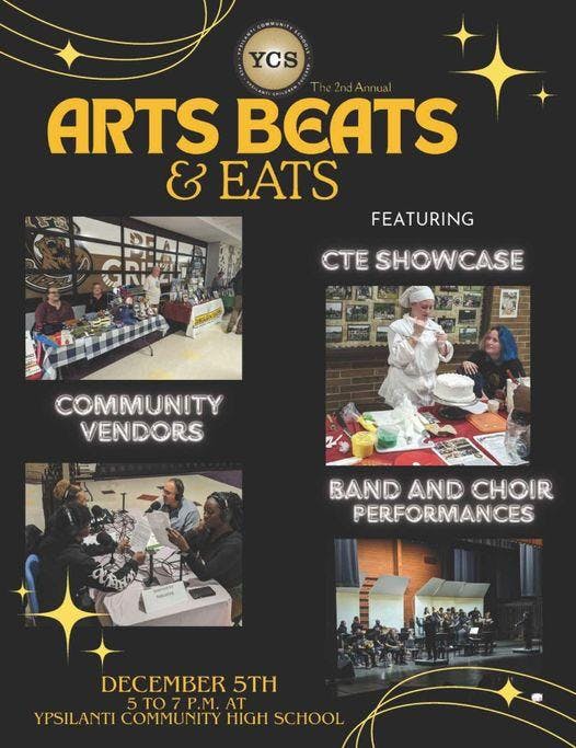 Arts, Beats, and Eats flyer 