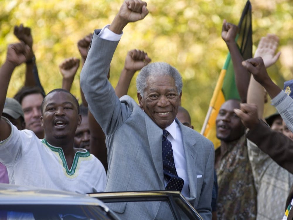 Morgan Freeman delivers a strong pergormance as South African President Nelson Mandela in Clint Eastwood’s ‘Invictus,’ prompting early Oscar speculation for the legendary actor.