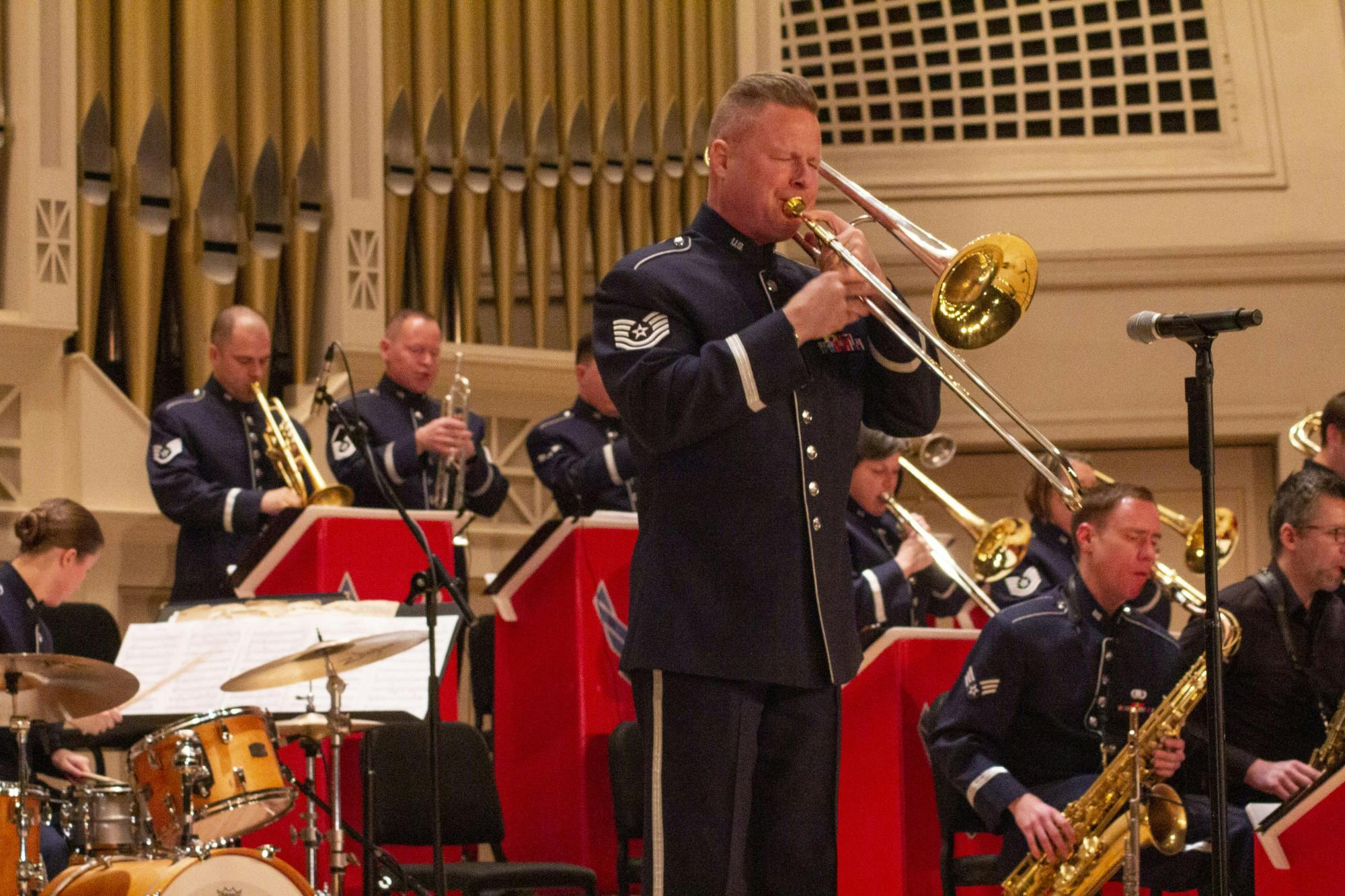 The USAF Band of Mid-America’s Shades of Blue Jazz Ensemble honors veterans