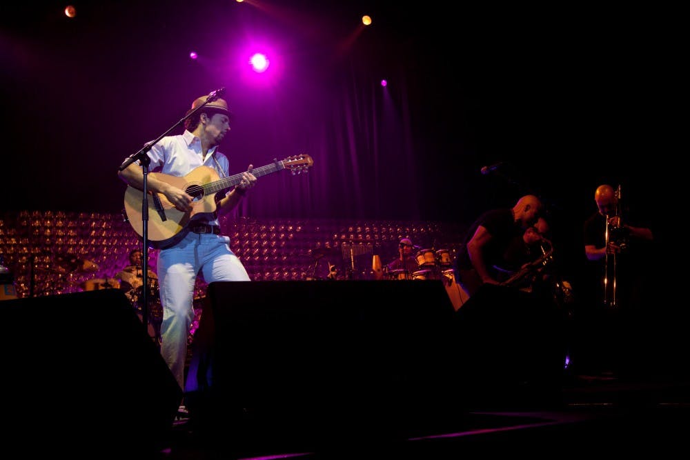 Singer/songwriter Jason Mraz visted the Convocation Center last Friday for the second time. Mraz played fan- favorites including “The Remedy (I won’t worry),” ”Lucky” and “I’m Yours.”