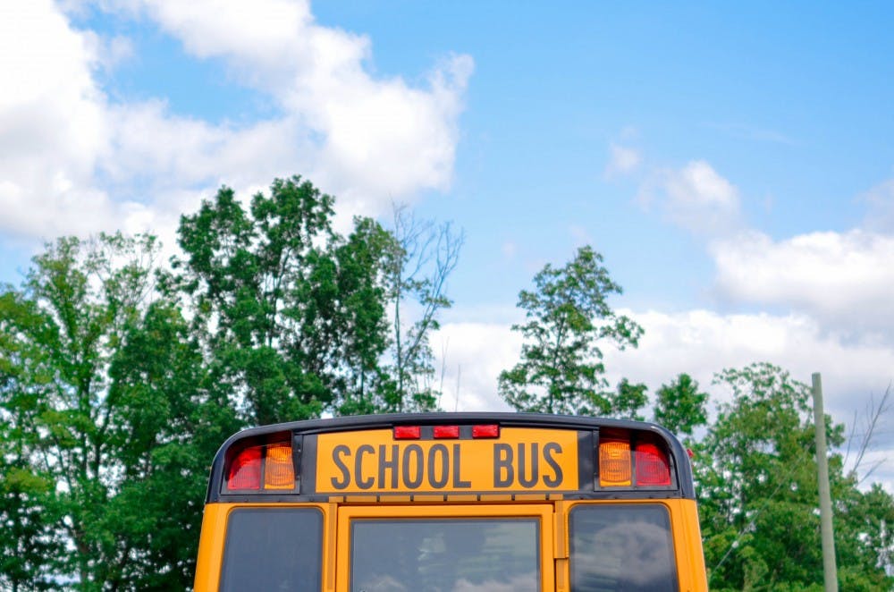 School bus stock photo
