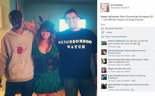 	This 2012 picture is meant to depict Trayvon Martin and George Zimmerman. (Courtesy New York Daily News)