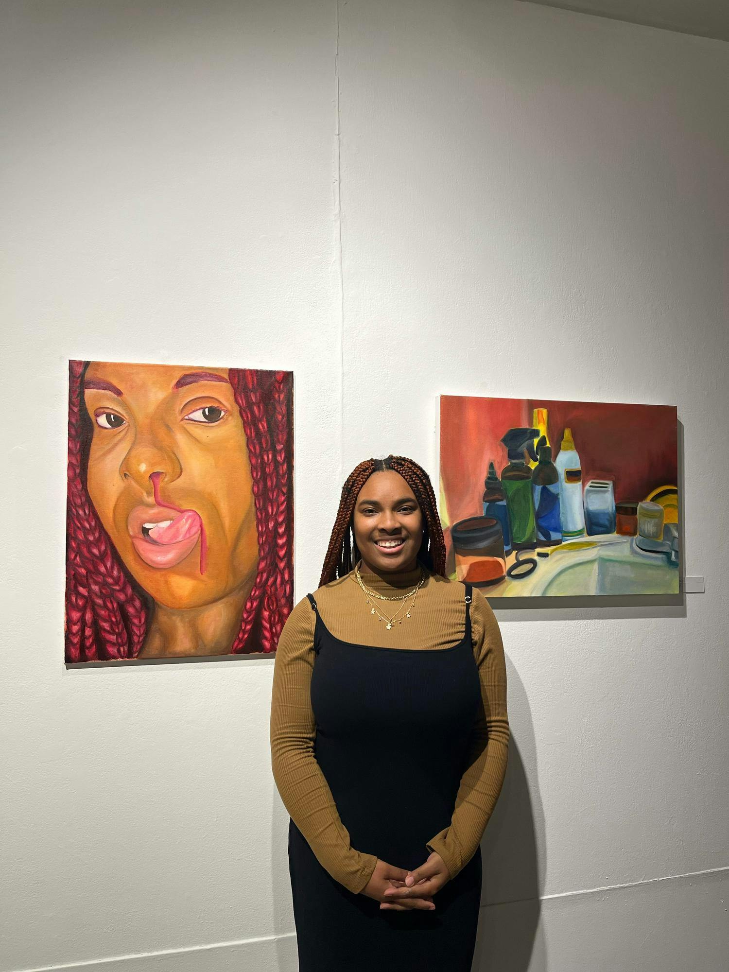Paris Stinson and her work, "Lick Me"