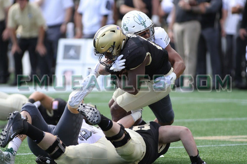 Eagles lose fourth in a row; fall just short to Army 28-27
