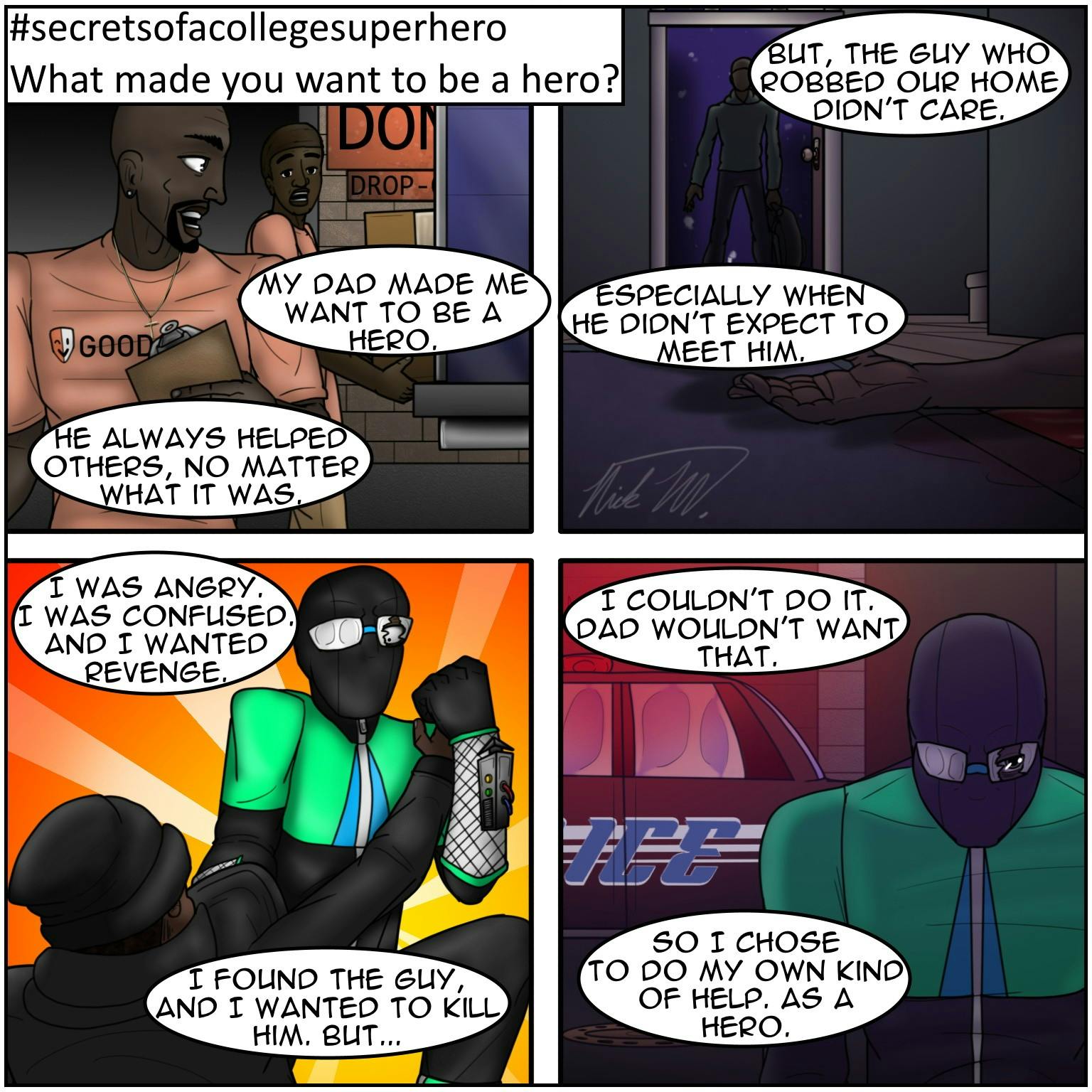 #secretsofacollegesuperhero