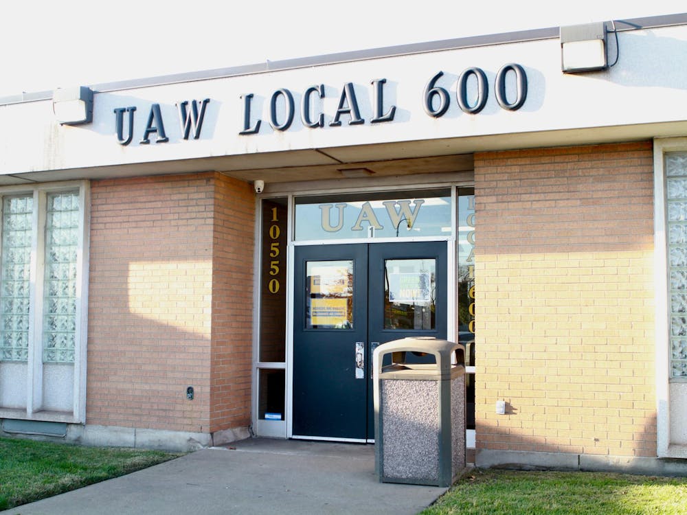 Rally for a Green New Deal takes place at the UAW Local 600 located in Dearborn, MI.