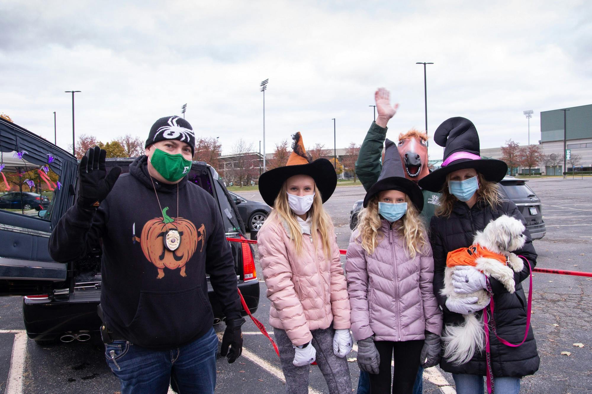 EMU police hosts drive through trick or treat