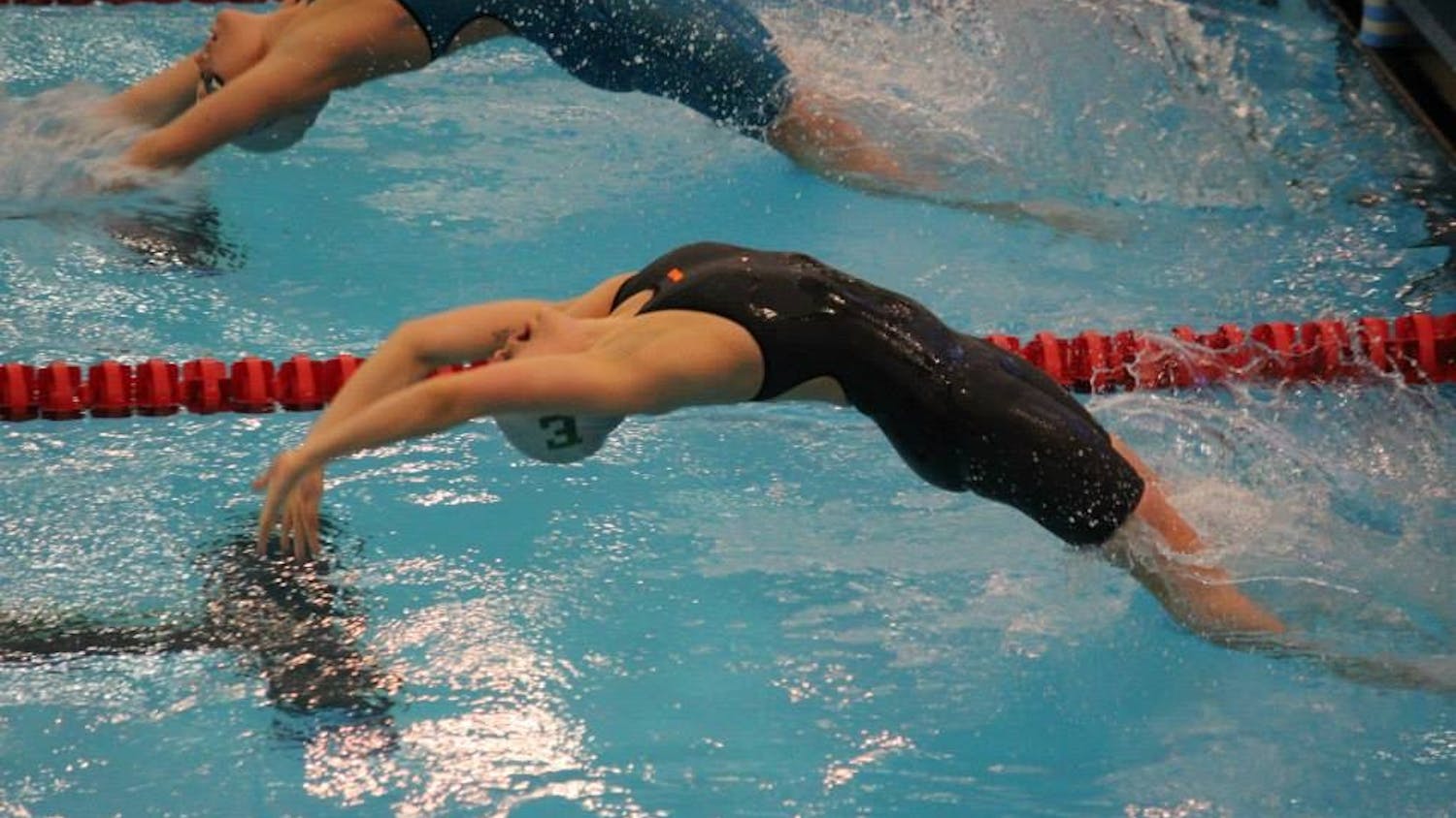 The EMU women's swim and dive team finished fourth at the MAC Championships last weekend in Geneva, Ohio.