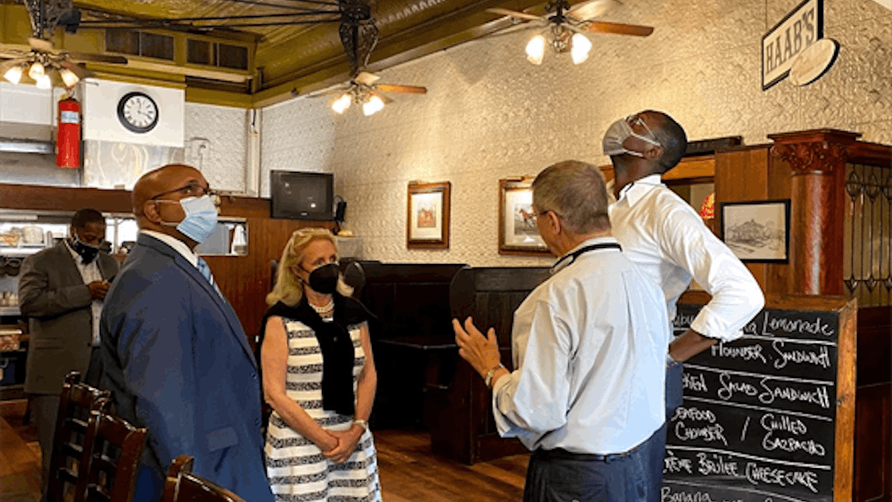 Rep. Dingell and Lt. Gov. Gilchrist visit Haab's Restaurant in Ypsilanti