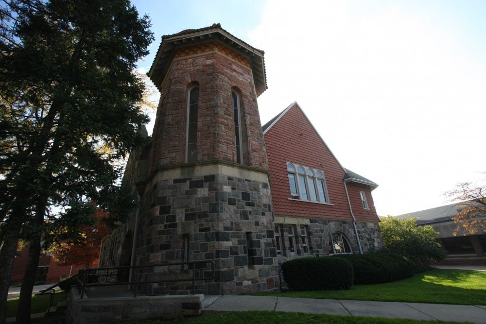 Starkweather Hall surrounded by haunted history