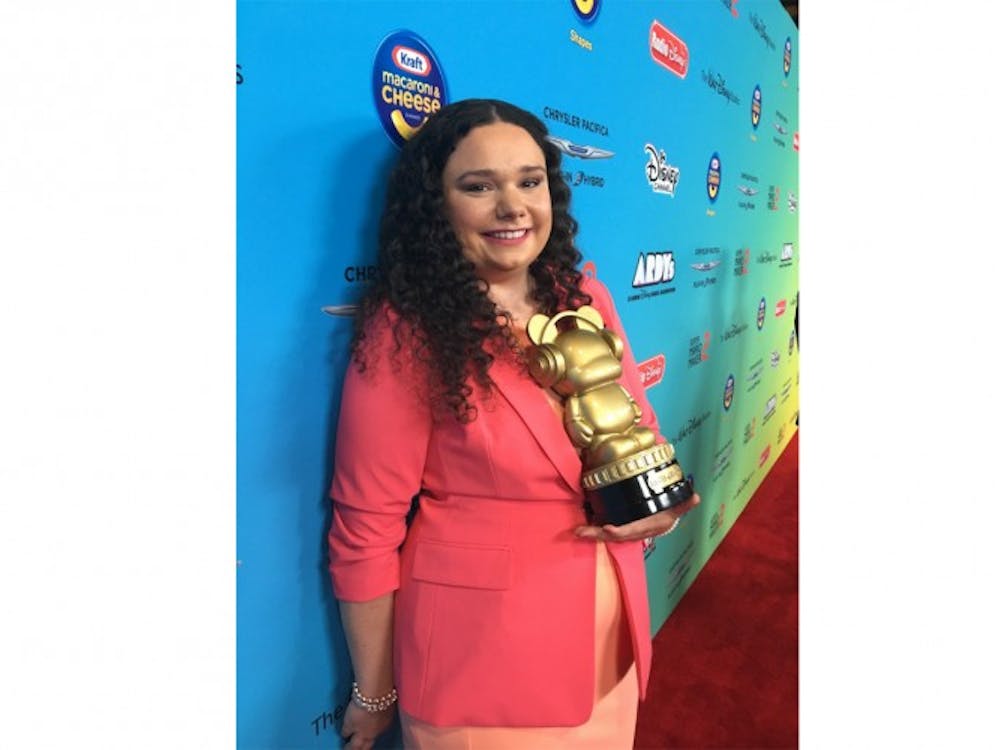 Brittney Barros, a senior at Eastern Michigan University, won the &#x27;Heroes for Change&#x27; award at the 2019 Radio Disney Music Awards on June 16. Photo courtesy of Brittney Barros.