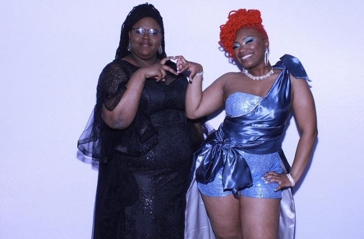 Alaijah Spencer and Zaria Spindell Prom