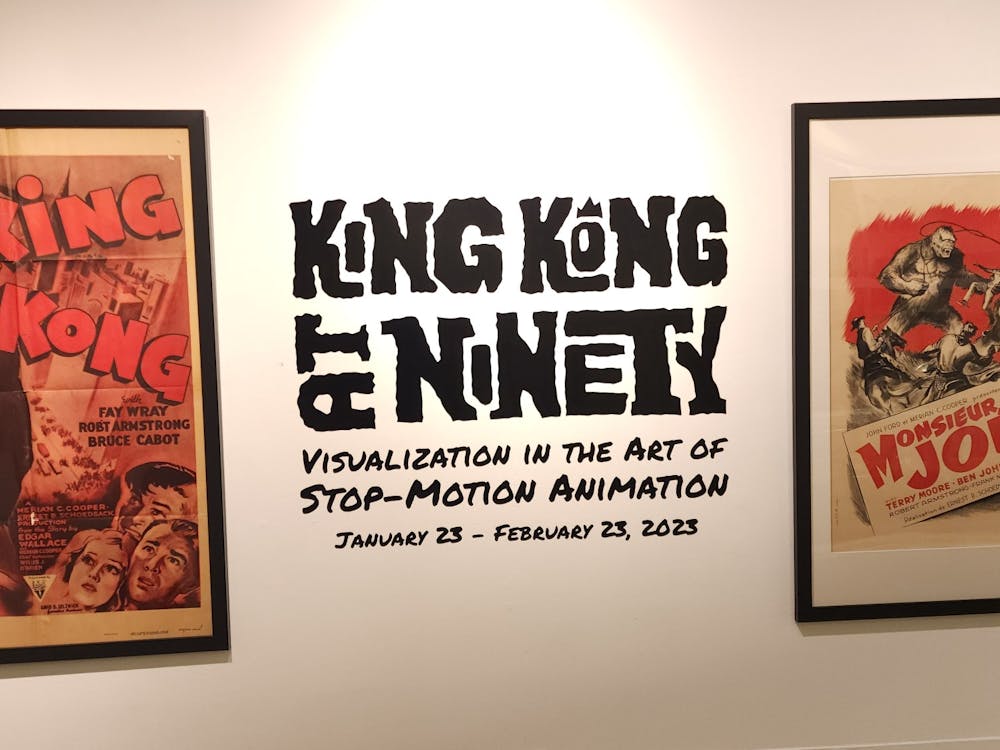 EMU professor Tom Suchan and friend Greg Kulon host show of old King Kong artifacts at the EMU gallery.&nbsp;