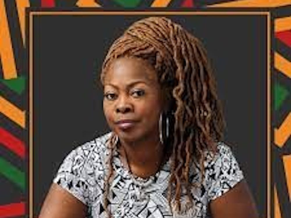 LaTosha Brown addressed EMU for “Who Will Save American Democracy? The Role of Women, Young Voters, and People of Color in American Politics” (Photo courtesy of Steve Bryant).