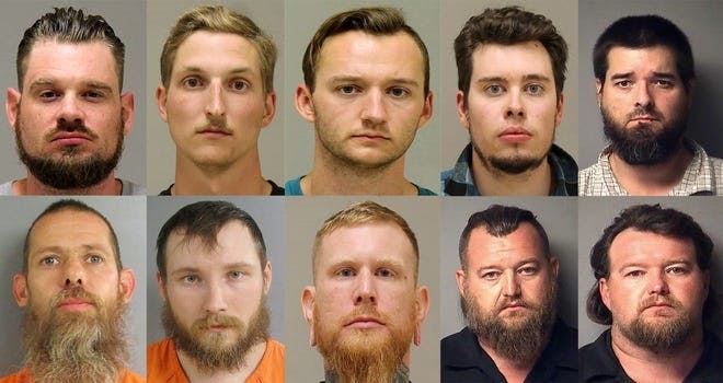 10 of the 13 suspects involved in the Gov. Whitmer kidnapping plot