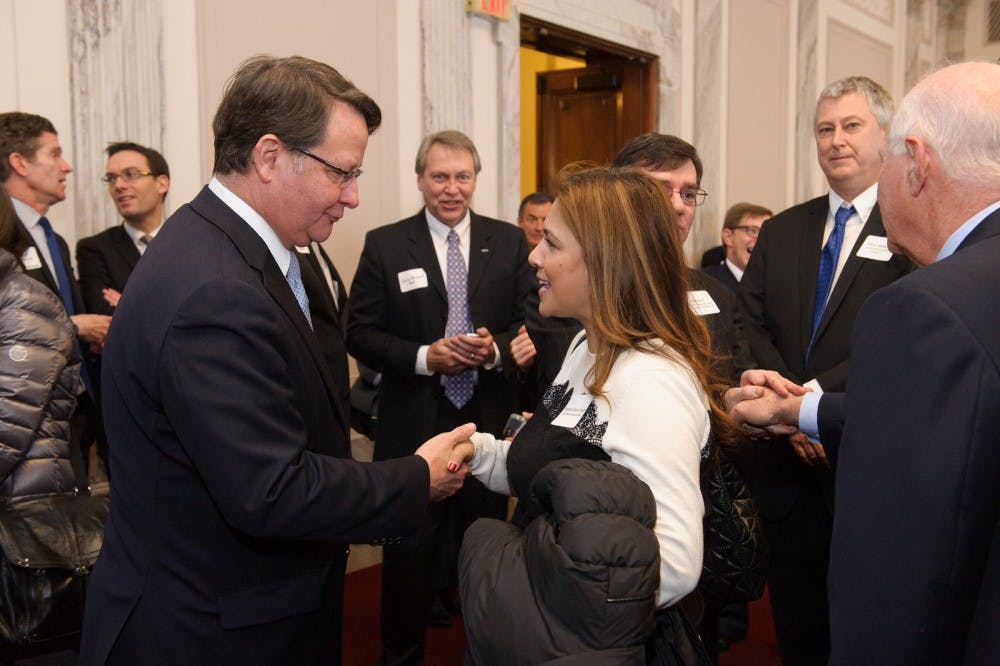 Sen. Gary Peters at his inauguration