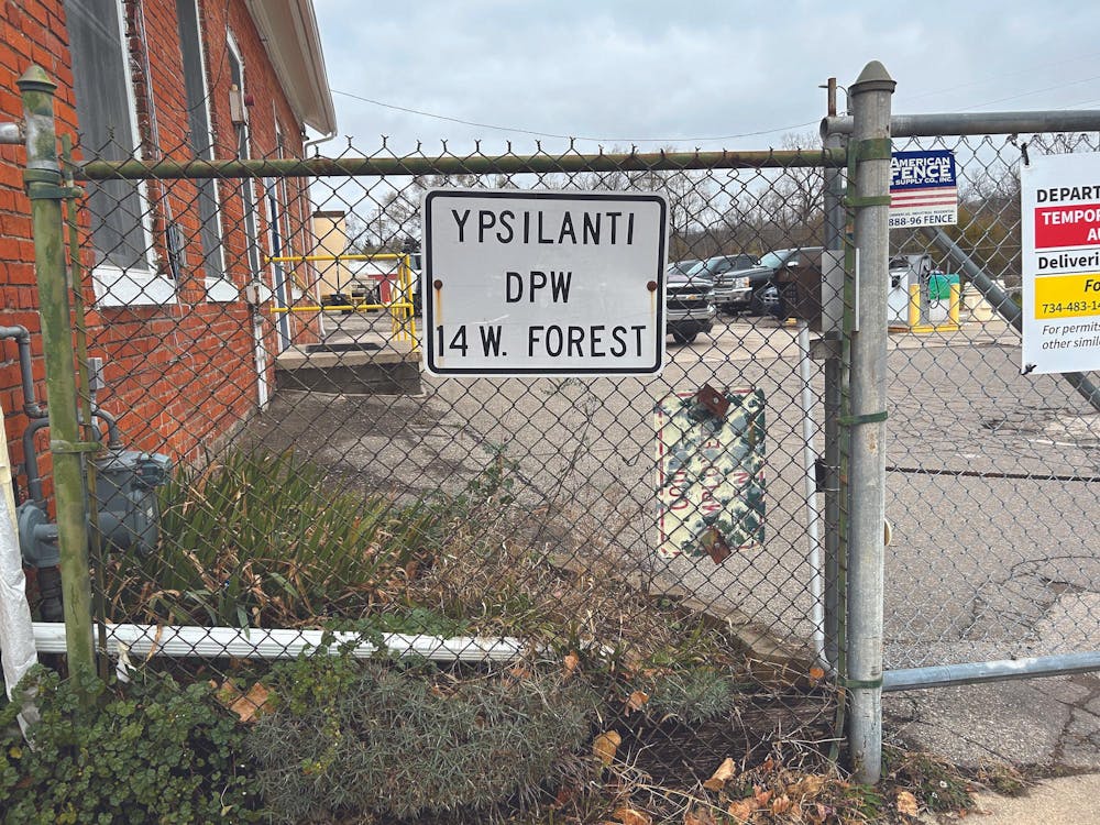 The sign outside of the Department of Public Services yard.