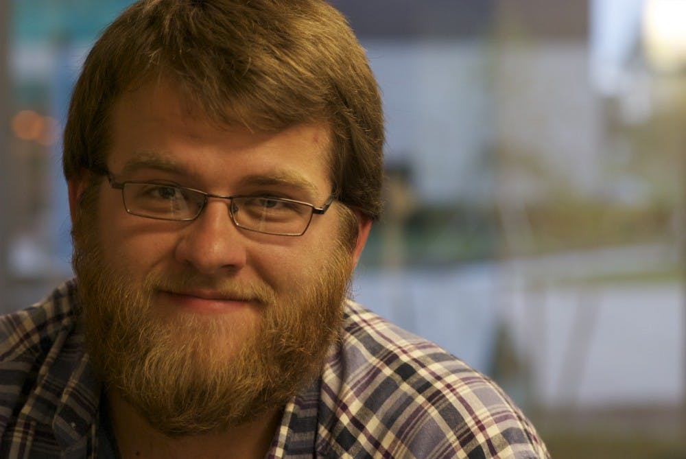 Carton Dardil an RA, sports a rugged beard.  He could be participating in the next fashion trend for men.  It seems some fair amount of women appreciate facial hair.