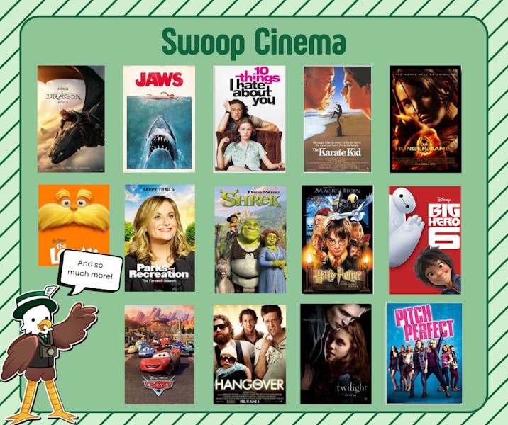 New campus streaming service, Swoop Cinema, free to EMU students
