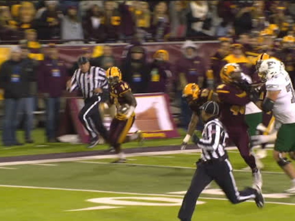 Central Michigan Safety Josh Cox returns an INT. The Eagles lost to Central Michigan 42-30 Nov. 8 at Kelly/Shorts Stadium