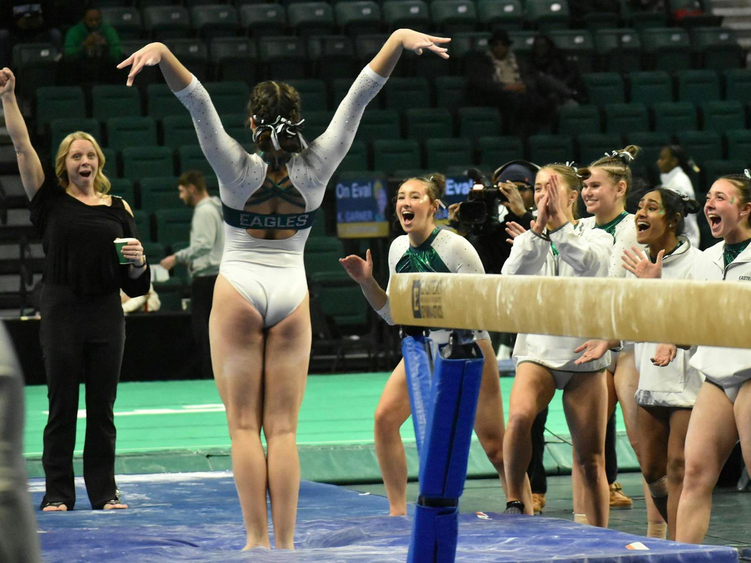 EMU Gymnastics win against Wilberforce, Jan. 29, 2026