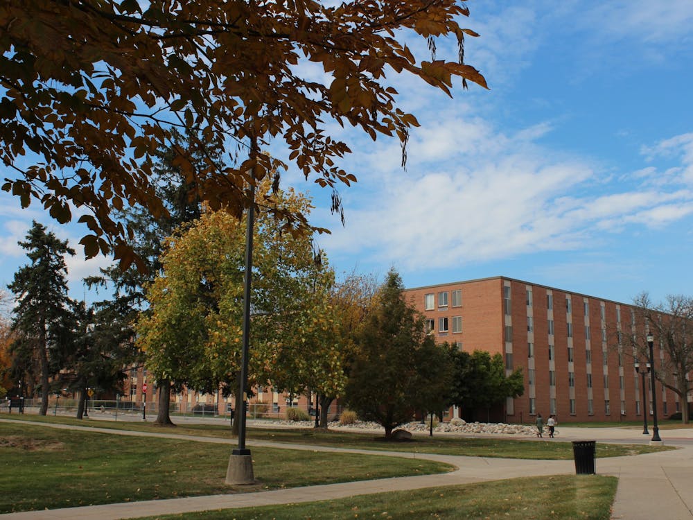 Best Residence Hall sits on Eastern Michigan University&#x27;s north campus on Oct. 23, 2022. 