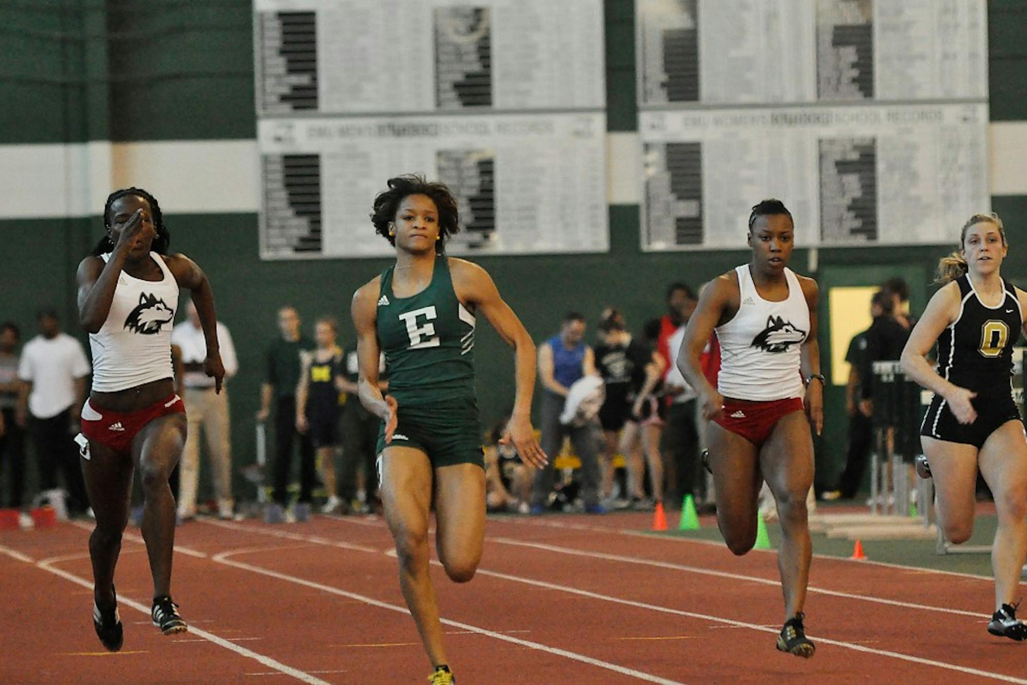 EMU women's track competes