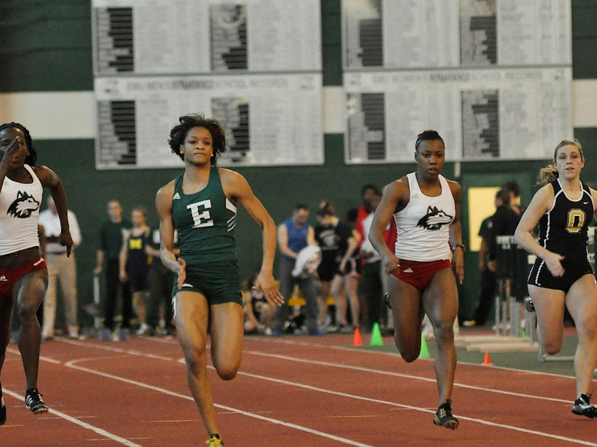 EMU women's track competes