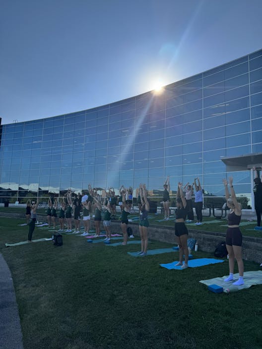 Exercise class at EMU 