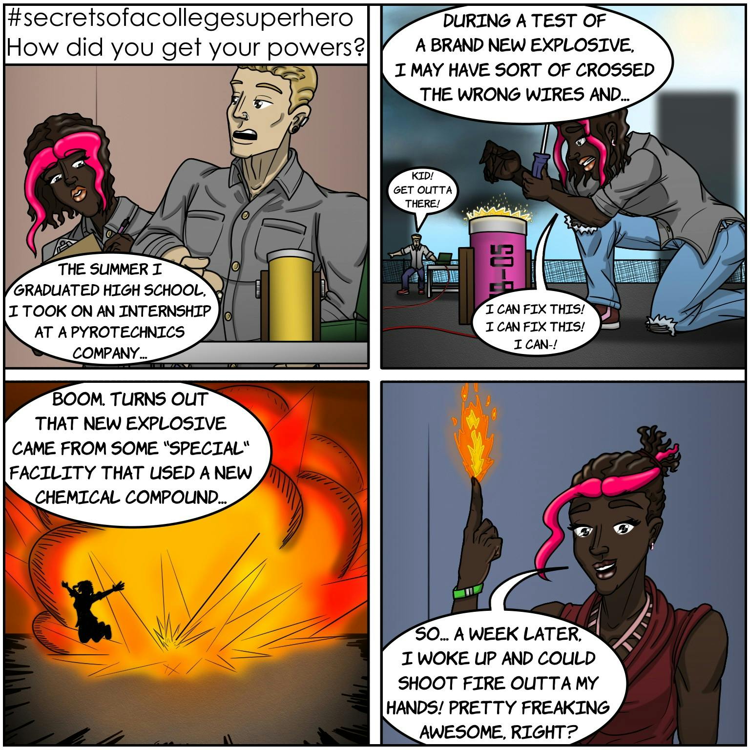 #secretsofacollegesuperhero