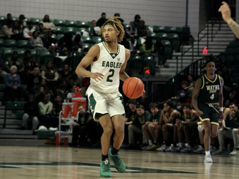 Eastern Michigan University&#x27;s Men&#x27;s Basketball team during their game versus Wayne State on Monday, November 7th, 2022.