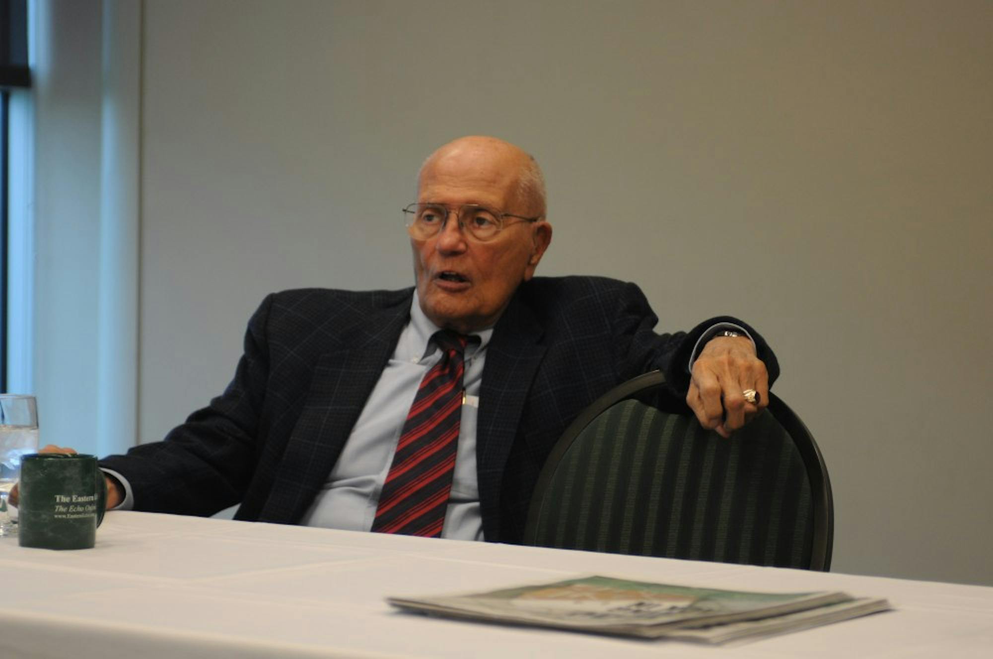 	Congressman John Dingell (D-Mich.) sat down with editors from the Eastern Echo and the Washtenaw Voice tackling the issues.