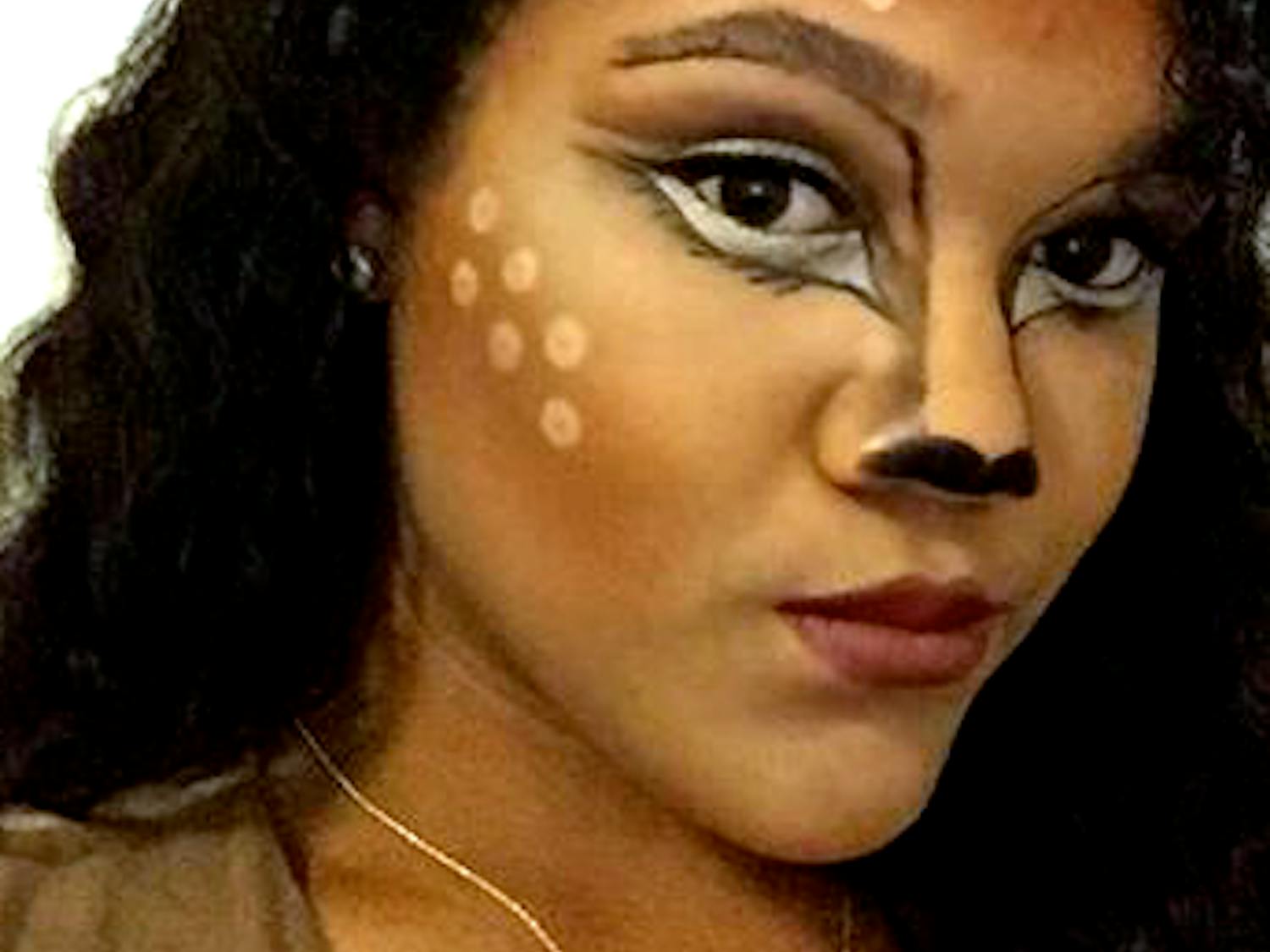 Tierra Bascomb (@Tierra_Tee) did her makeup to create a&nbsp;fawn look.