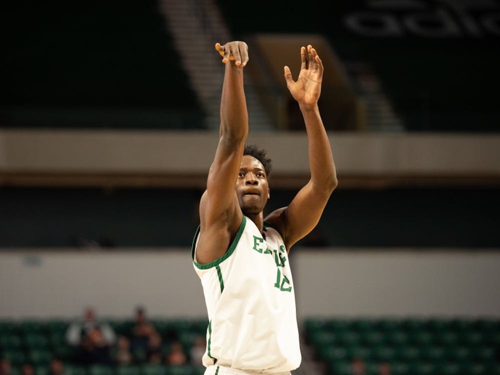 Boubacar Toure shoots free throw versus Miami (OH) on Feb. 2 at the Convocation Center. 